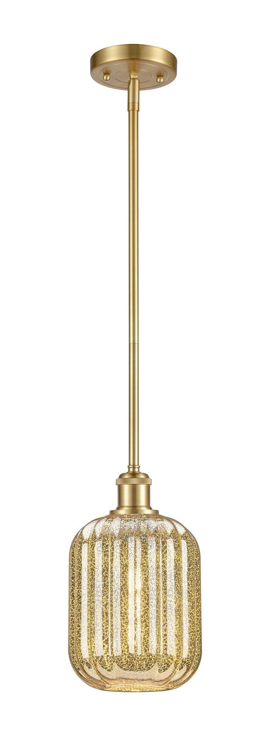 Innovations 516-1S-SG-G460-7ME One Light Mini Pendant, Satin Gold