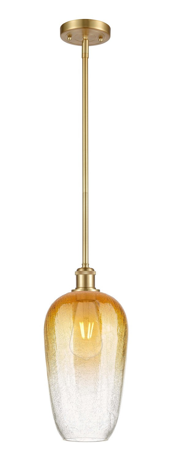Innovations 516-1S-SG-G484-7AM One Light Mini Pendant, Satin Gold