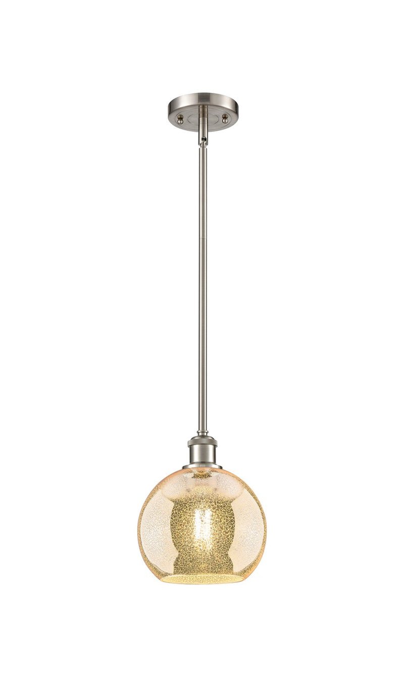 Innovations 516-1S-SN-G128-8 One Light Mini Pendant, Brushed Satin Nickel