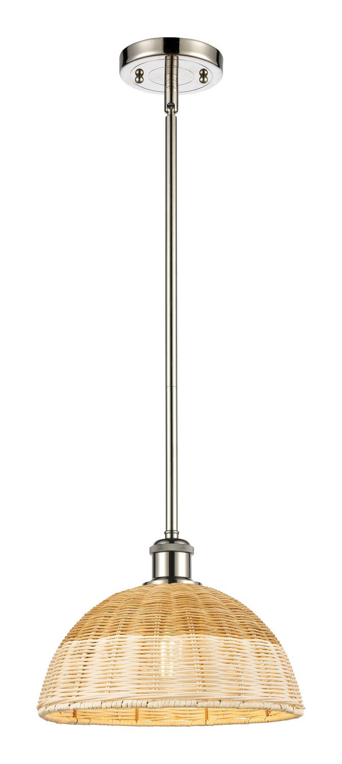 Innovations 516-1S-SN-NBD2-12-NAT One Light Mini Pendant, Brushed Satin Nickel