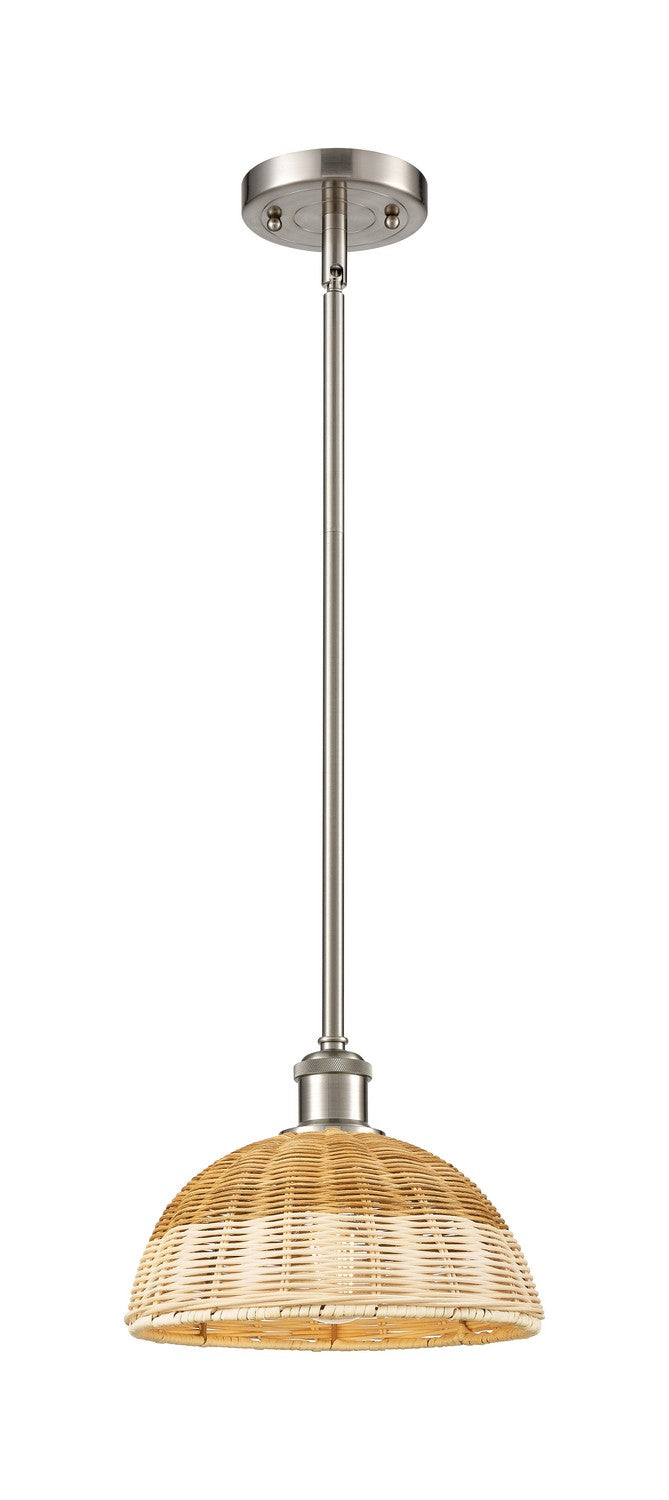 Innovations 516-1S-SN-NBD2-9-NAT One Light Mini Pendant, Brushed Satin Nickel