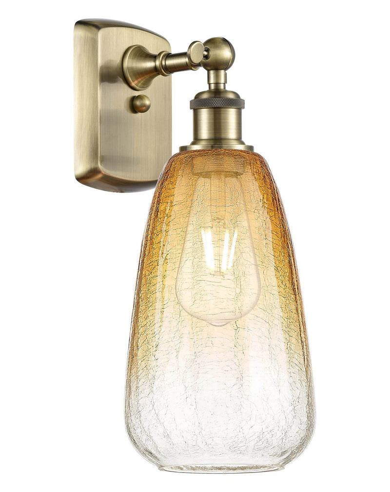 Innovations 516-1W-AB-G480-6AM One Light Wall Sconce, Antique Brass