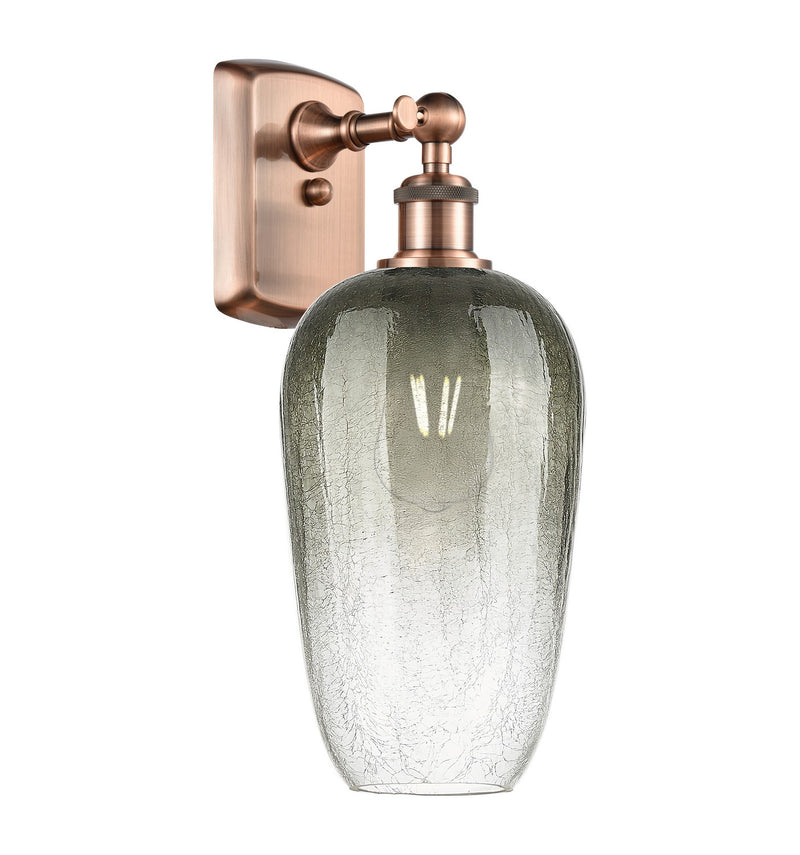 Innovations 516-1W-AC-G484-7SL One Light Wall Sconce, Antique Copper