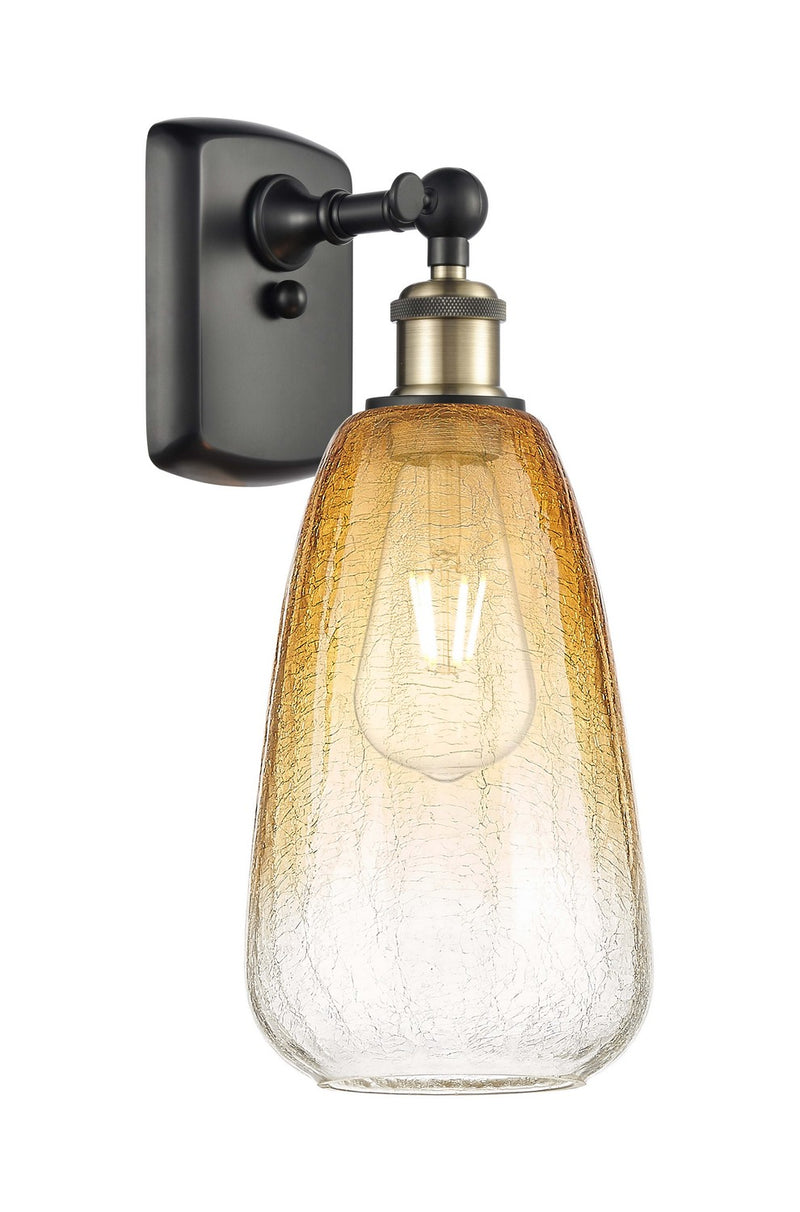 Innovations 516-1W-BAB-G480-6AM One Light Wall Sconce, Black Antique Brass