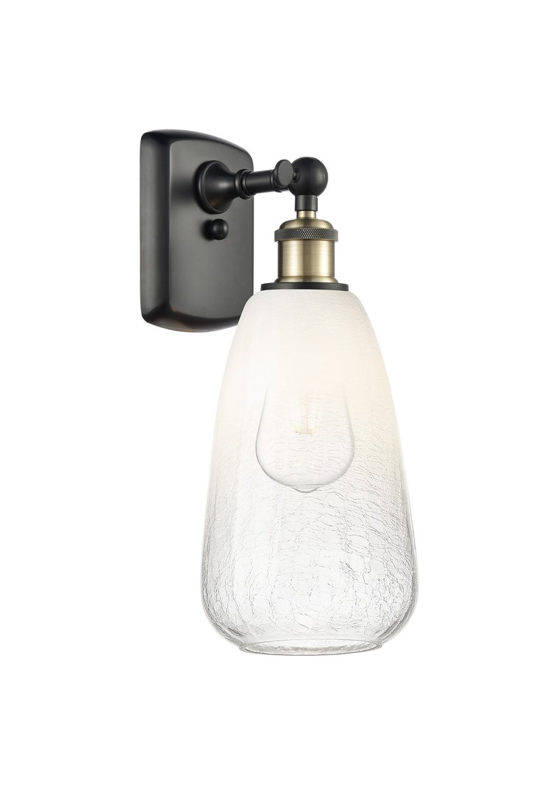 Innovations 516-1W-BAB-G480-6OP One Light Wall Sconce, Black Antique Brass