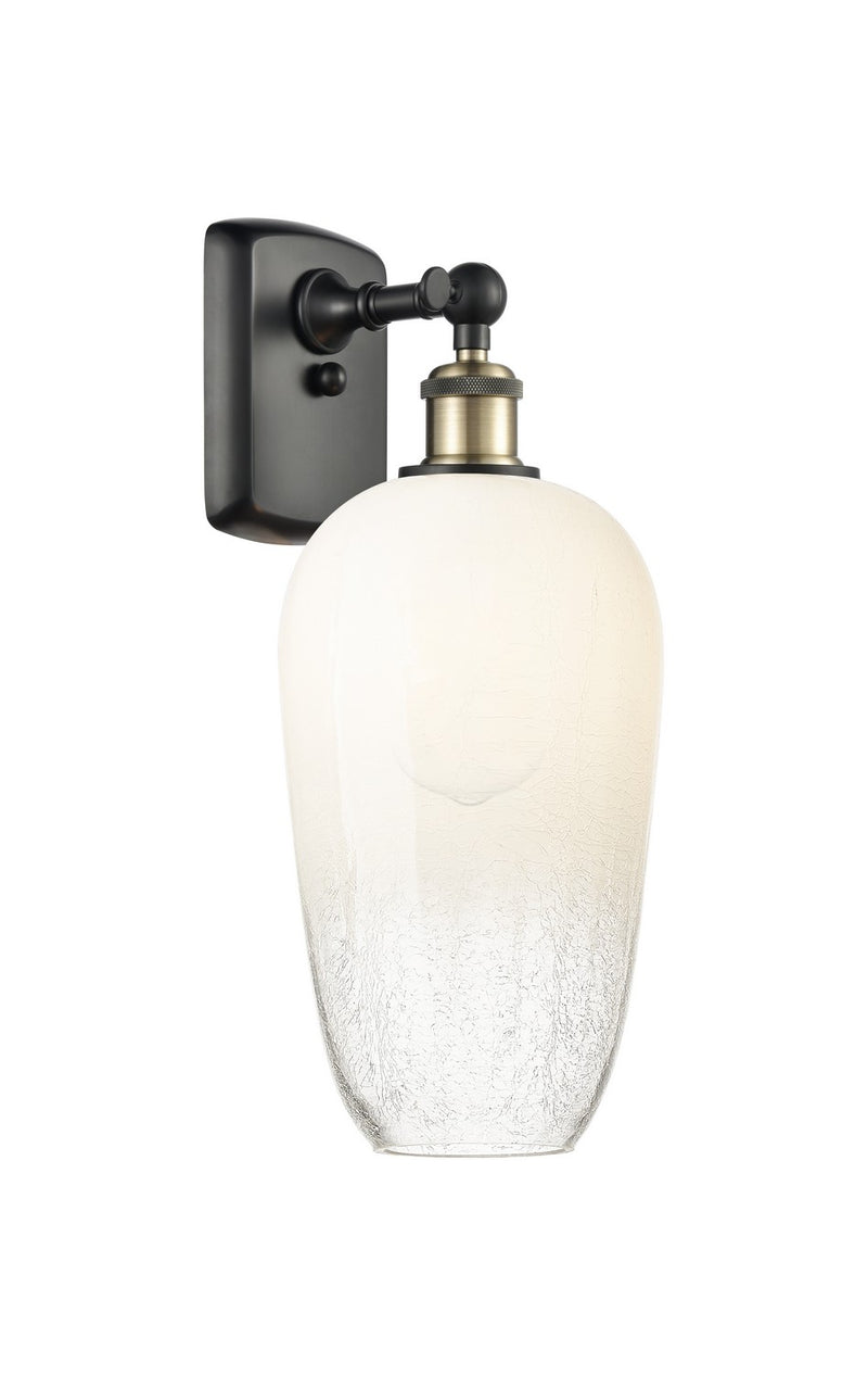 Innovations 516-1W-BAB-G484-7OP One Light Wall Sconce, Black Antique Brass