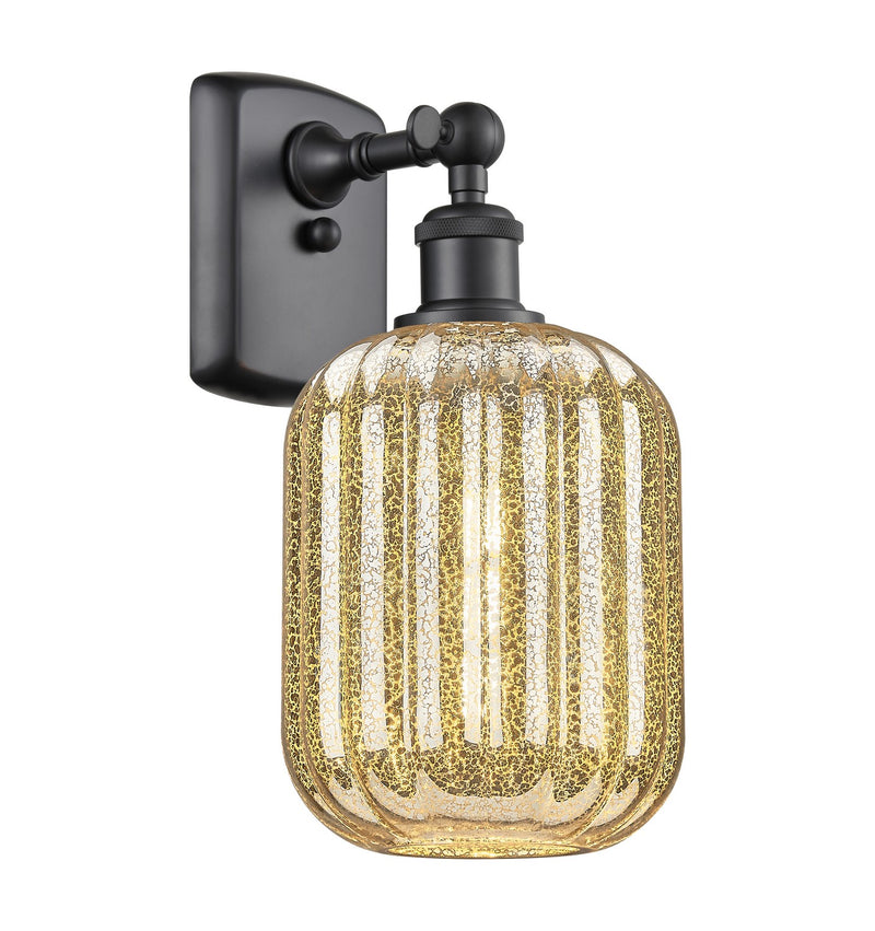 Innovations 516-1W-BK-G460-7ME One Light Wall Sconce, Matte Black