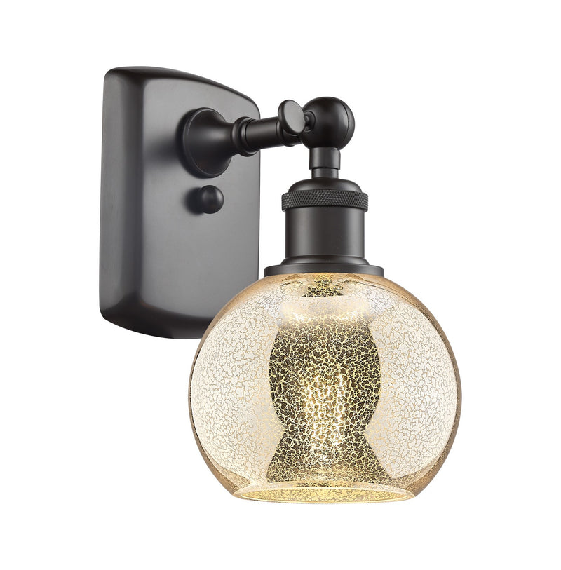 Innovations 516-1W-OB-G128-6 One Light Wall Sconce, Oil Rubbed Bronze