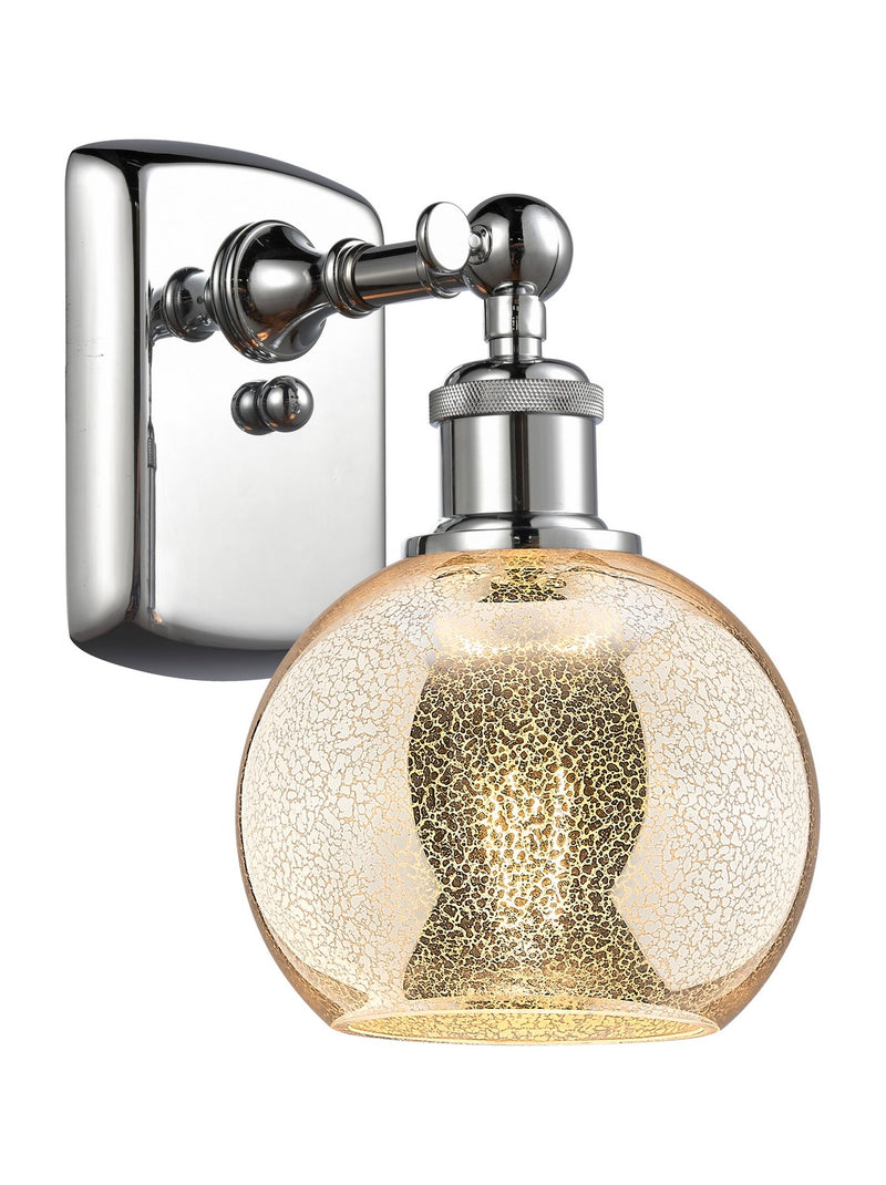 Innovations 516-1W-PC-G128-6 One Light Wall Sconce, Polished Chrome