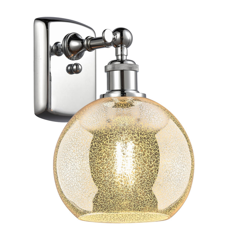Innovations 516-1W-PC-G128-8 One Light Wall Sconce, Polished Chrome