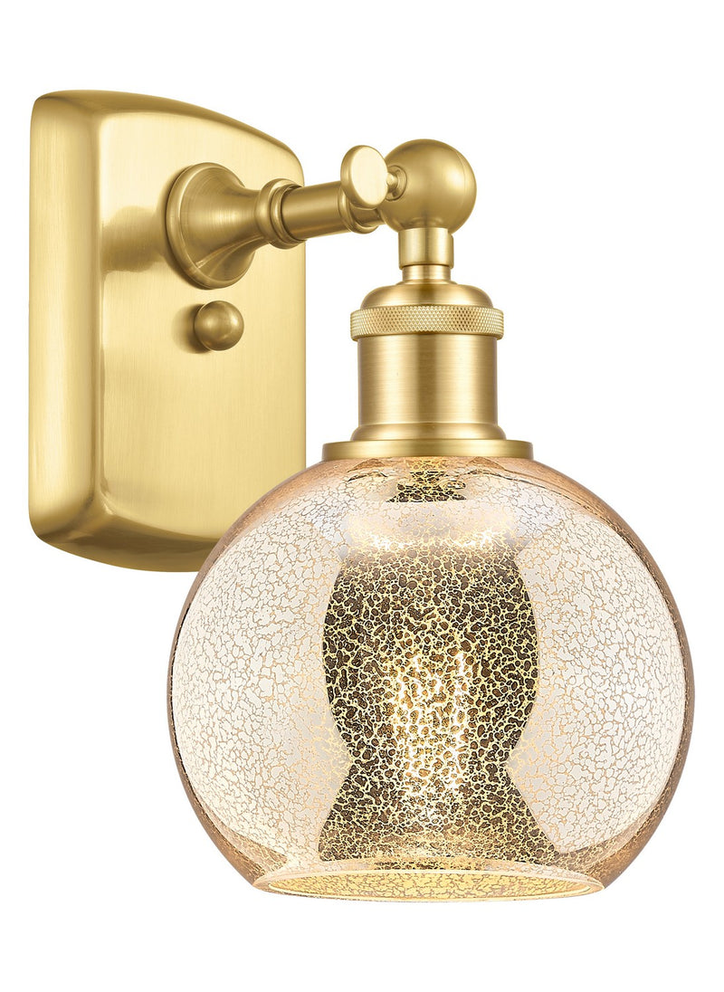 Innovations 516-1W-SG-G128-6 One Light Wall Sconce, Satin Gold