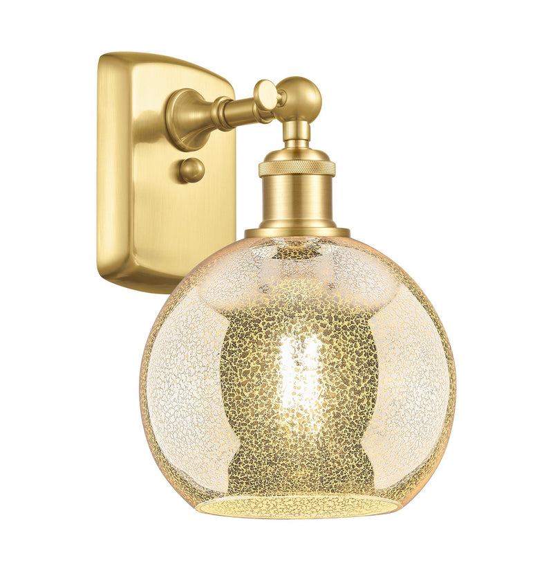 Innovations 516-1W-SG-G128-8 One Light Wall Sconce, Satin Gold