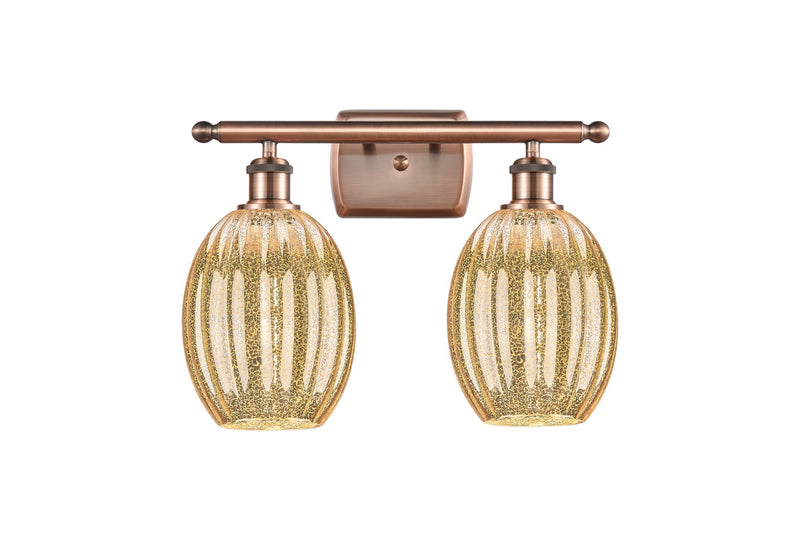 Innovations 516-2W-AC-G459-6ME Two Light Bath Vanity, Antique Copper