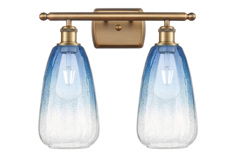 Innovations 516-2W-BB-G480-6SB Two Light Bath Vanity, Brushed Brass