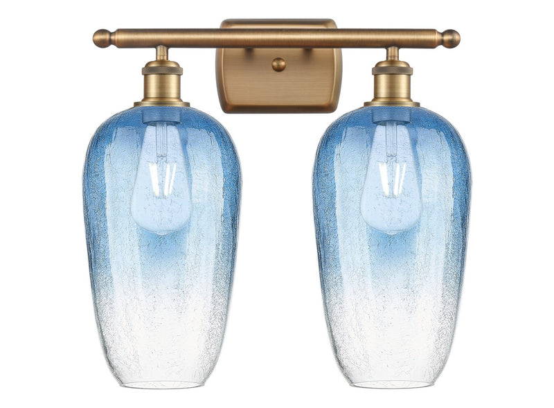 Innovations 516-2W-BB-G484-7SB Two Light Bath Vanity, Brushed Brass
