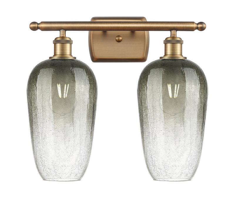 Innovations 516-2W-BB-G484-7SL Two Light Bath Vanity, Brushed Brass