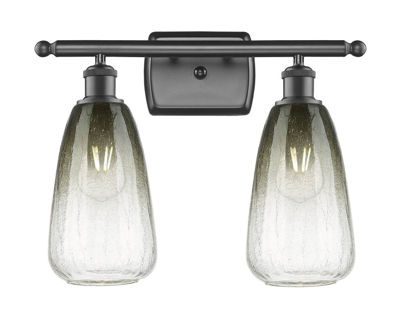 Innovations 516-2W-OB-G480-6SL Two Light Bath Vanity, Oil Rubbed Bronze