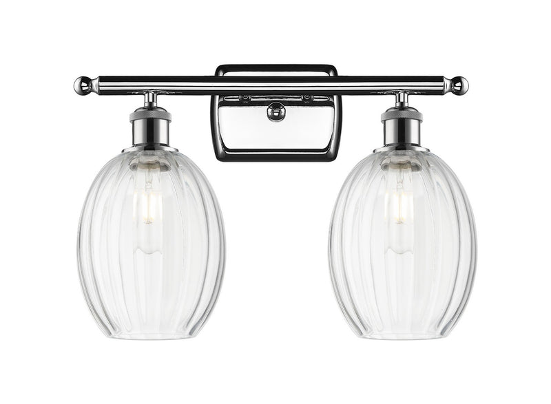 Innovations 516-2W-PC-G459-6CL Two Light Bath Vanity, Polished Chrome