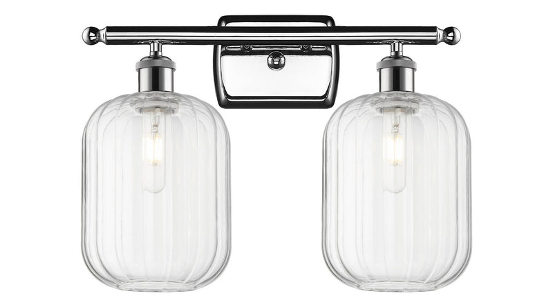 Innovations 516-2W-PC-G460-7CL Two Light Bath Vanity, Polished Chrome