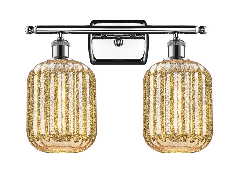 Innovations 516-2W-PC-G460-7ME Two Light Bath Vanity, Polished Chrome