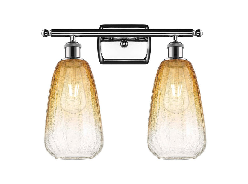Innovations 516-2W-PC-G480-6AM Two Light Bath Vanity, Polished Chrome
