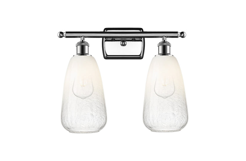 Innovations 516-2W-PC-G480-6OP Two Light Bath Vanity, Polished Chrome