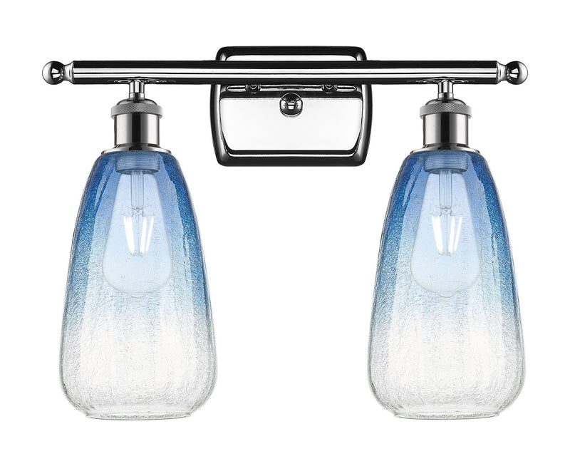 Innovations 516-2W-PC-G480-6SB Two Light Bath Vanity, Polished Chrome