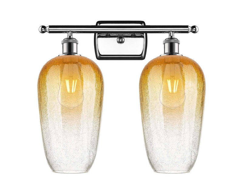 Innovations 516-2W-PC-G484-7AM Two Light Bath Vanity, Polished Chrome