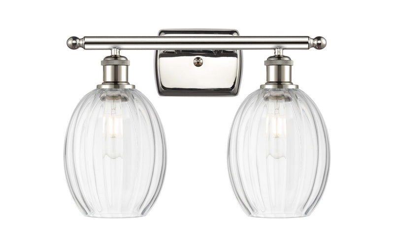 Innovations 516-2W-PN-G459-6CL Two Light Bath Vanity, Polished Nickel
