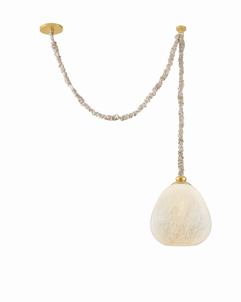 Mitzi H1150701-AGB One Light Pendant, Aged Brass