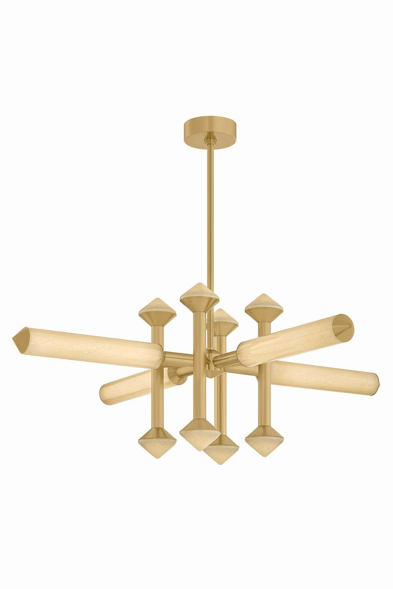 Corbett Lighting 565-48-VB LED Chandelier, Vintage Brass