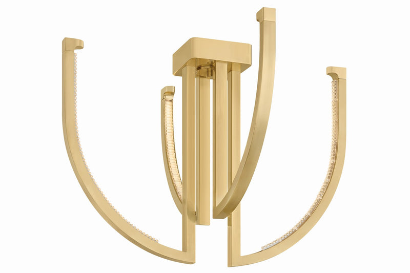 Corbett Lighting 567-24-VB LED Chandelier, Vintage Brass