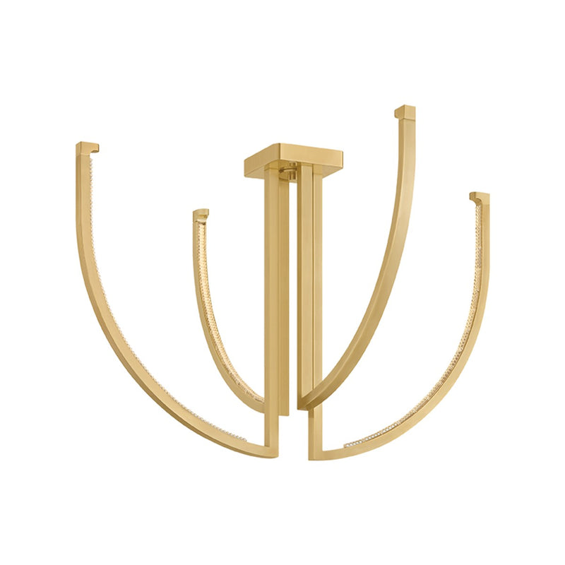 Corbett Lighting 567-36-VB LED Chandelier, Vintage Brass
