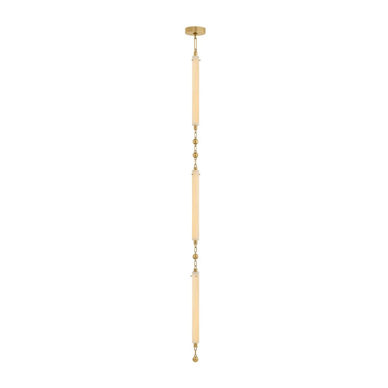 Corbett Lighting 568-05-VB LED Pendant, Vintage Brass