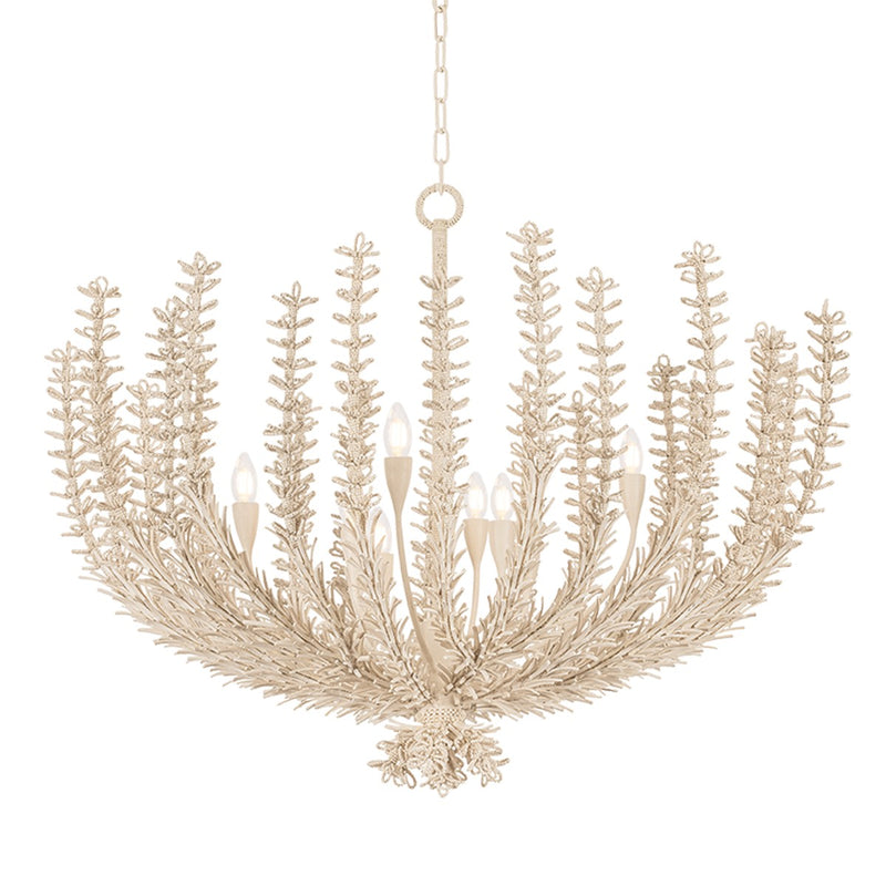 Corbett Lighting 575-44-CP Eight Light Chandelier, Cream Plaster