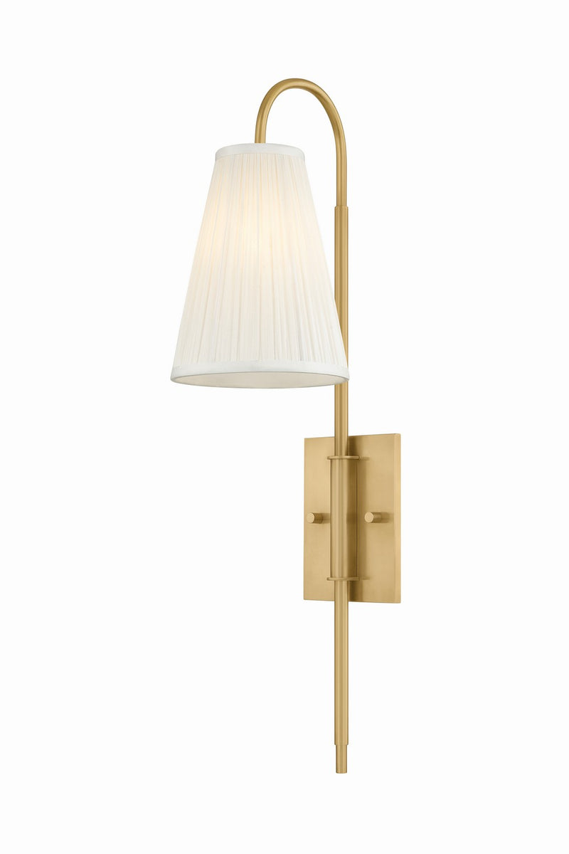 Corbett Lighting 585-01-VB One Light Wall Sconce, Vintage Brass