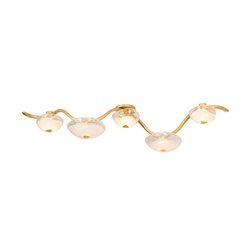 Corbett Lighting 586-05-VGL LED Linear, Vintage Gold Leaf