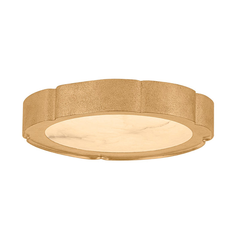 Corbett Lighting 588-15-VGL LED Flush Mount, Vintage Gold Leaf