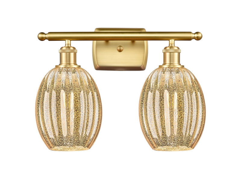 Innovations 516-2W-SG-G459-6ME Two Light Bath Vanity, Satin Gold