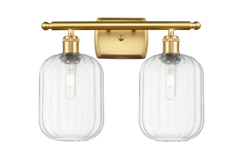 Innovations 516-2W-SG-G460-7CL Two Light Bath Vanity, Satin Gold