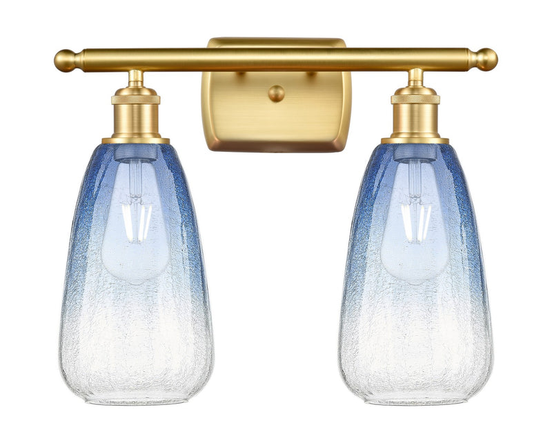 Innovations 516-2W-SG-G480-6SB Two Light Bath Vanity, Satin Gold