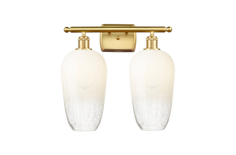 Innovations 516-2W-SG-G484-7OP Two Light Bath Vanity, Satin Gold