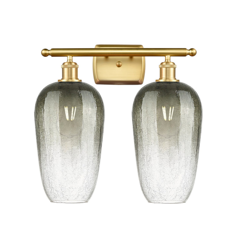 Innovations 516-2W-SG-G484-7SL Two Light Bath Vanity, Satin Gold