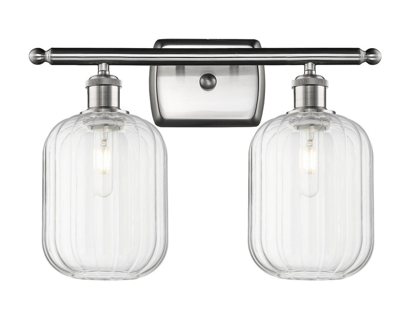 Innovations 516-2W-SN-G460-7CL Two Light Bath Vanity, Brushed Satin Nickel