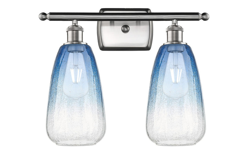 Innovations 516-2W-SN-G480-6SB Two Light Bath Vanity, Brushed Satin Nickel
