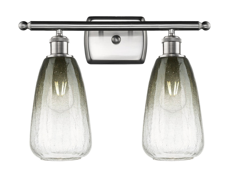 Innovations 516-2W-SN-G480-6SL Two Light Bath Vanity, Brushed Satin Nickel