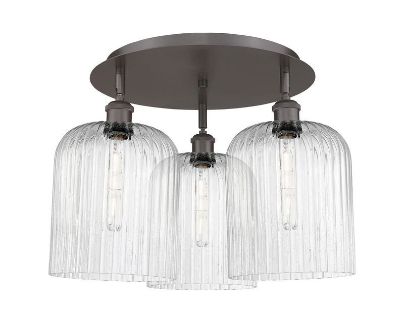 Innovations 516-3C-OB-G559-8SDY Three Light Semi-Flush Mount, Oil Rubbed Bronze