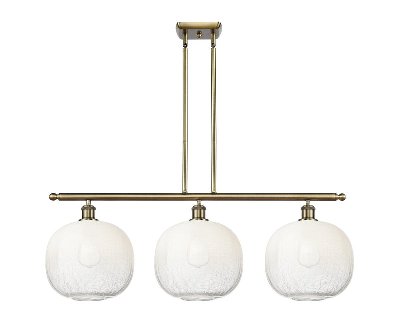 Innovations 516-3I-AB-G481-10OP Three Light Island Pendant, Antique Brass