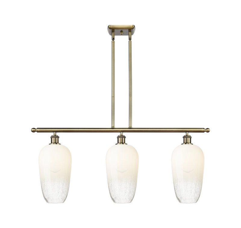Innovations 516-3I-AB-G484-7OP Three Light Island Pendant, Antique Brass