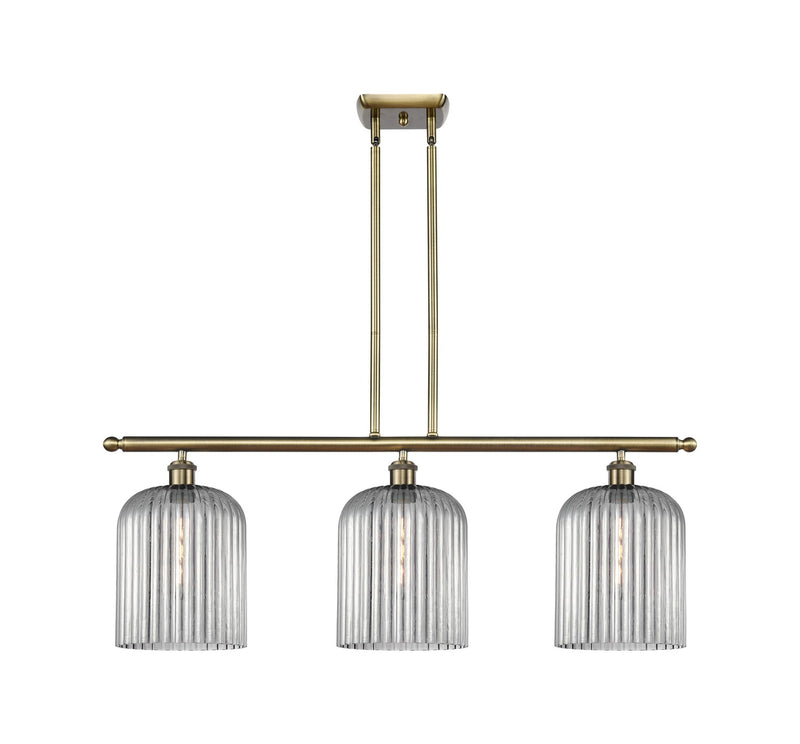 Innovations 516-3I-AB-G559-8SM Three Light Island Pendant, Antique Brass